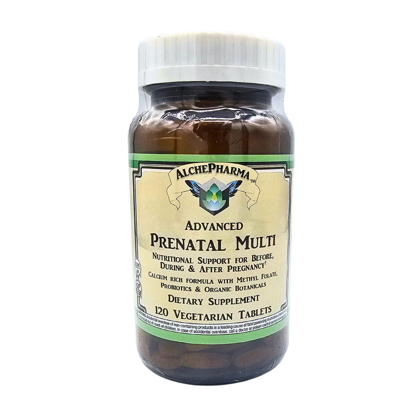 Advanced Prenatal Multi - Before, During, and After Pregnancy, with Methyl Folate and Probiotics - 120 Tablets
