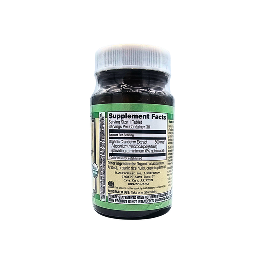 Organic Cranberry 500 mg - 30 Tablets