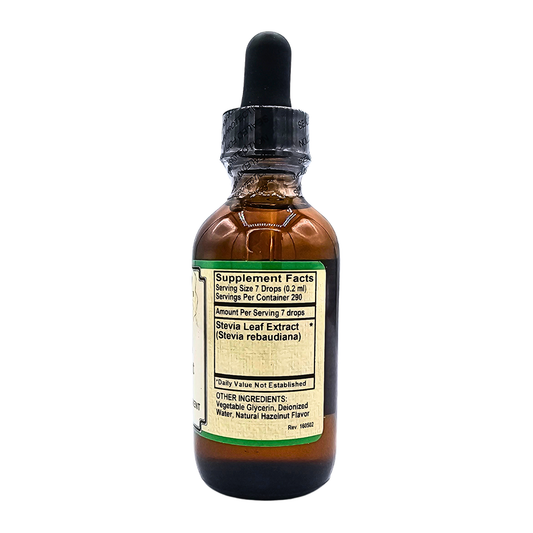 Stevia Leaf Extract, Hazelnut - 2 Fl. Oz.