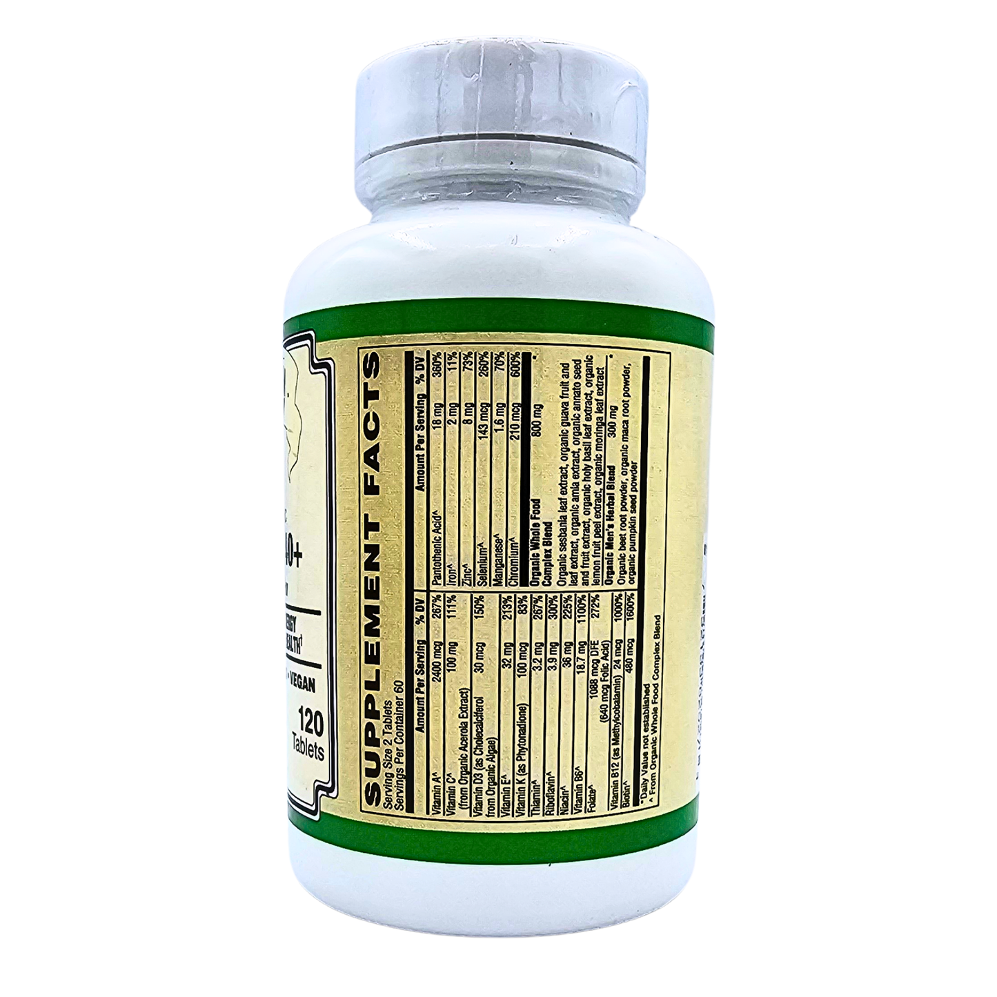 Men's Mutli 40+ - Organic Whole Food Nutrition