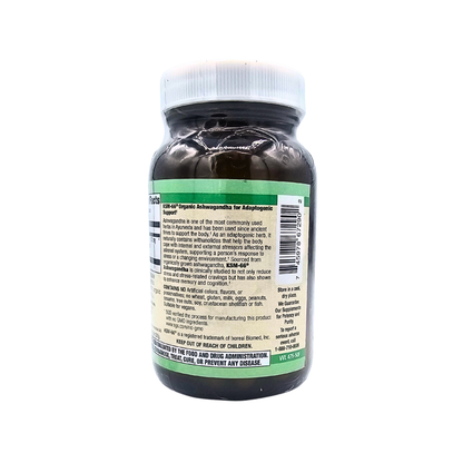 Ashwagandha - 500 Mg, Organic KSM-66 - 50 Capsules