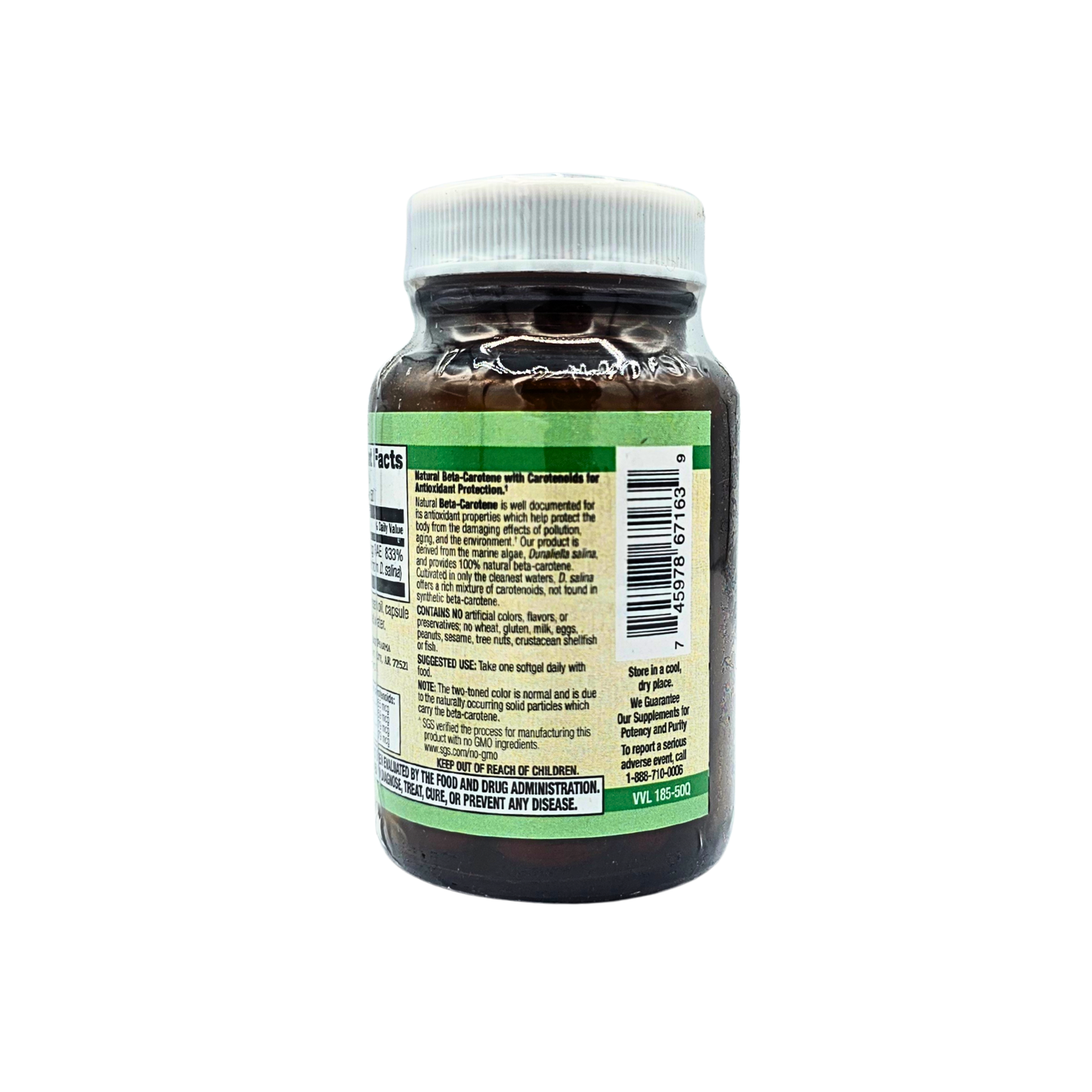 Beta-Carotene, Natural 25,000 IU Plus other Carotenoids