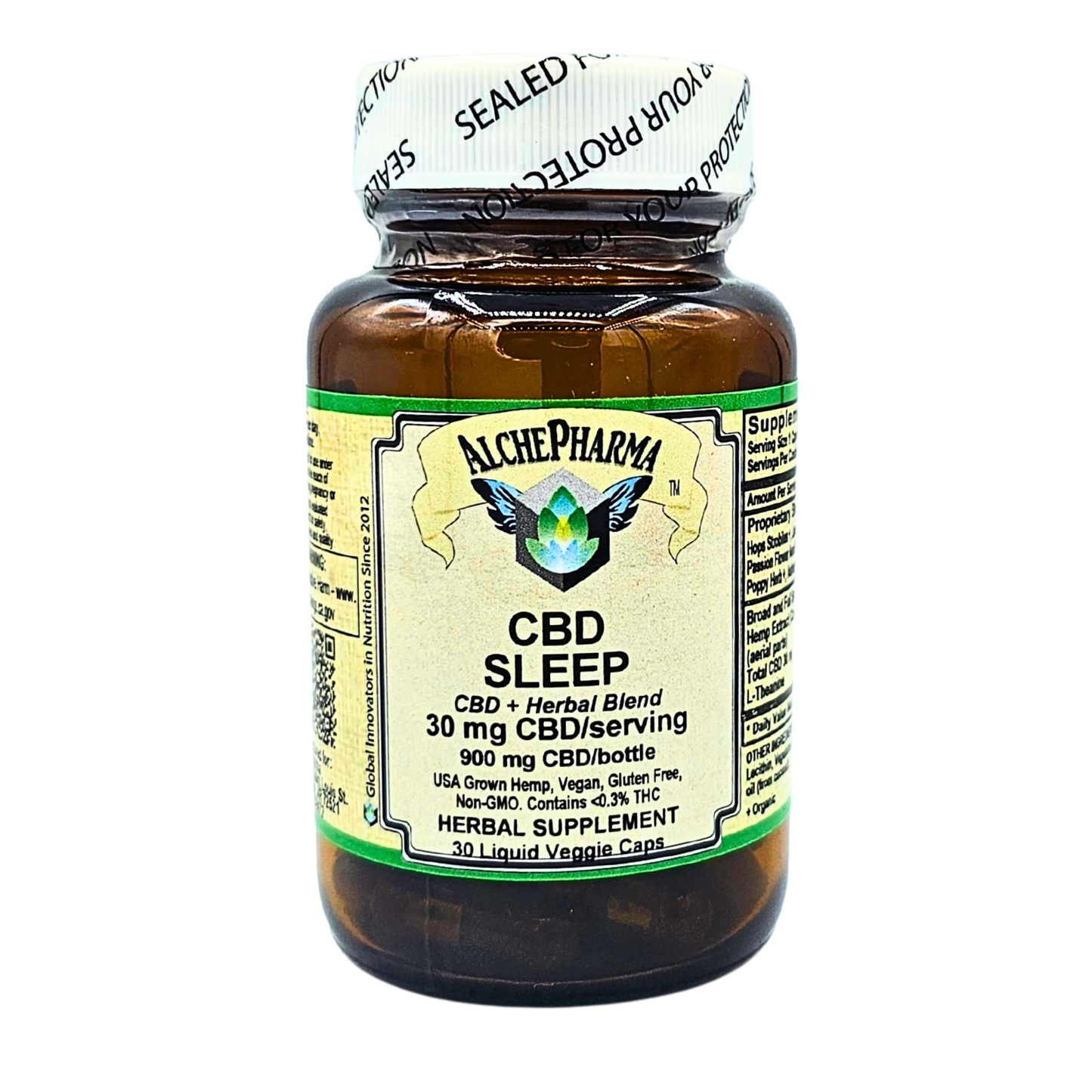 CBD Sleep - CBD + Herbal Blend - 30 Liquid Filled Capsules