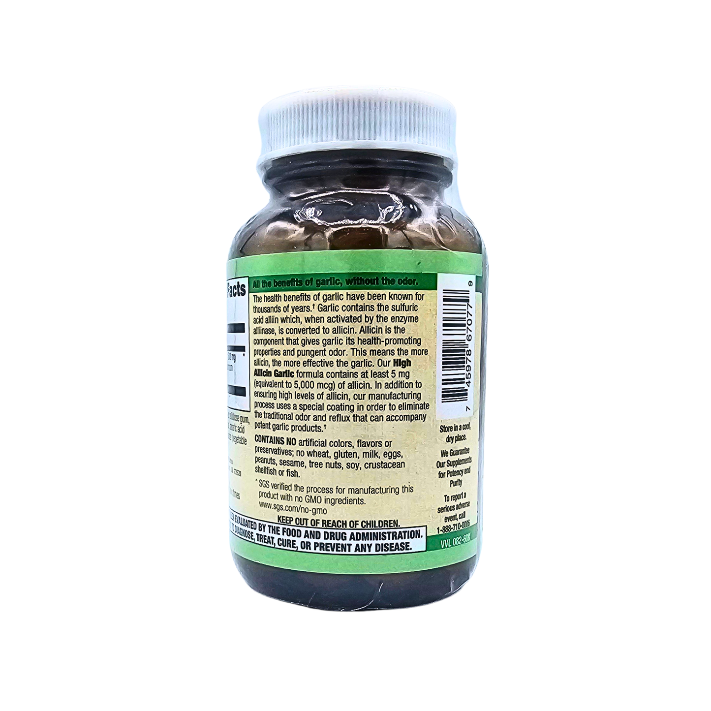 High Allicin Garlic 500 mg 10:1 Extract 60 Tablets