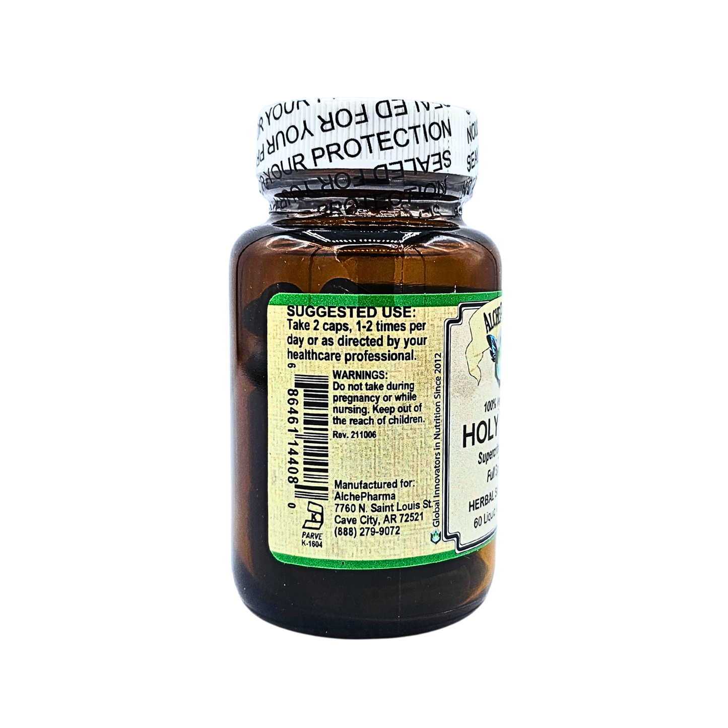 Holy Basil - Supercritical, Full Spectrum - 60 Liquid Filled Capsules