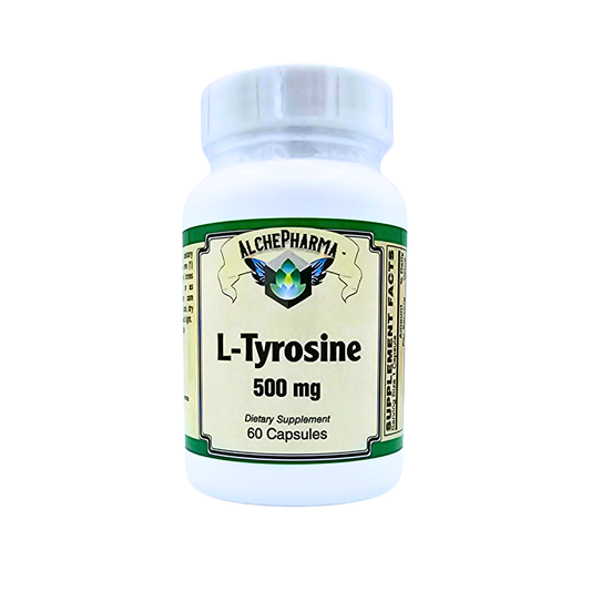 L-Tyrosine - 500 mg Capsules w/B-6