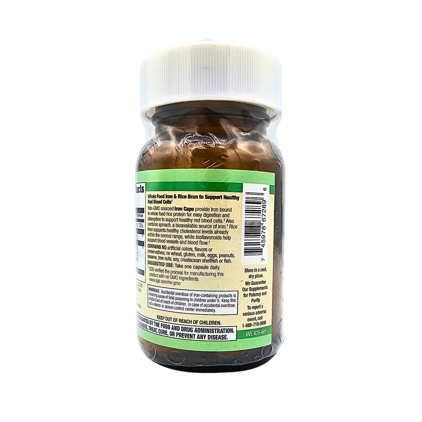 Whole Food Iron Vegan Capsules