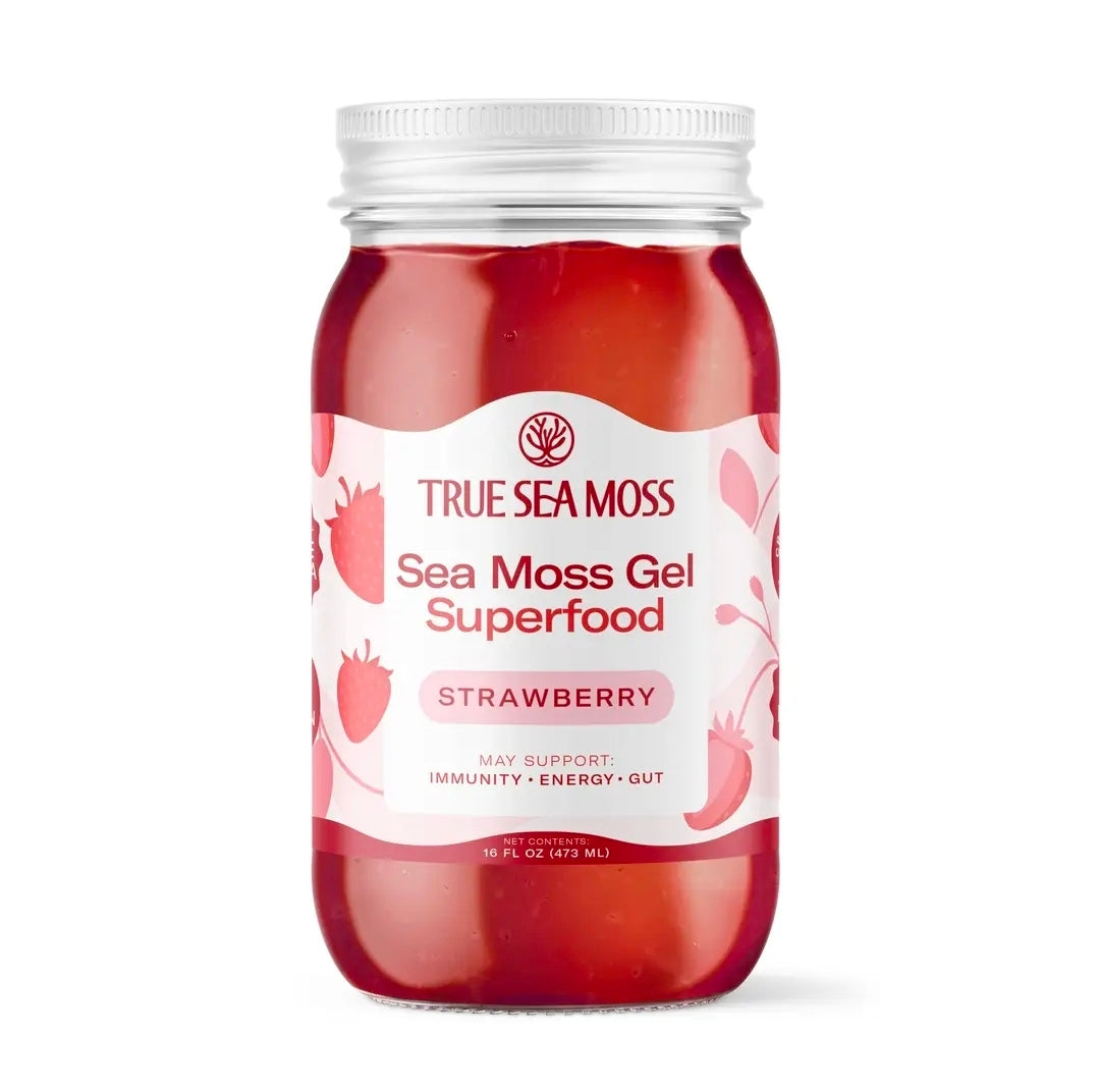 Sea Moss Gel Superfood - Strawberry - 16 Fl. Oz.
