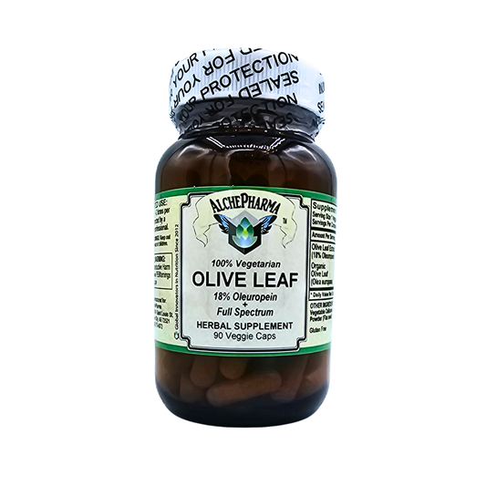 Olive Leaf - 18% Oleuropein + Full Spectrum - 90 Veggie Capsules