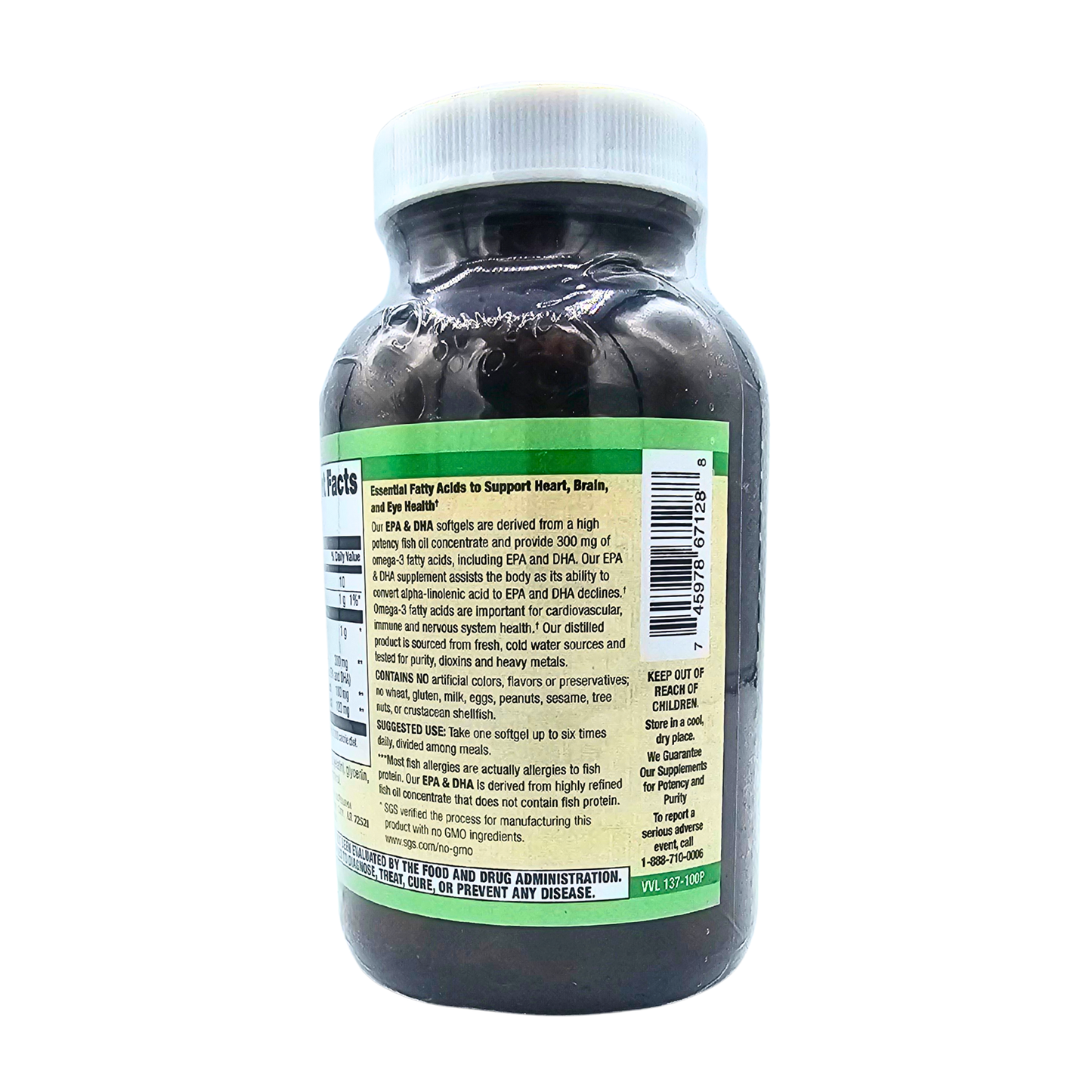 EPA & DHA Omega-3 Fatty Acids Softgels