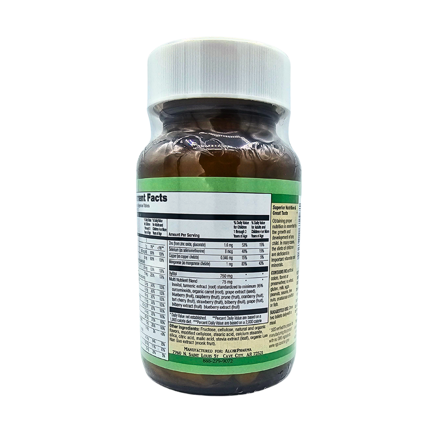 Bengal Bites - Children's Multivitamin & Mineral, Berry Flavored - 60 Chewable Tablets