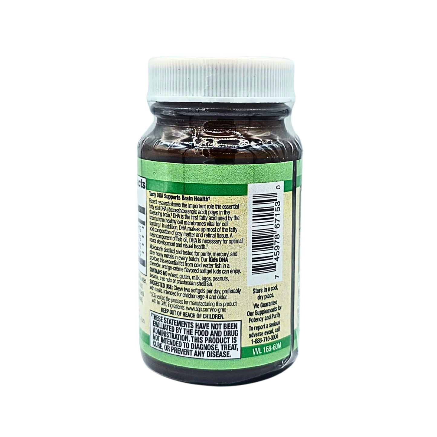 Kids DHA - Omega-3's, Orange Cream Flavor - 60 Chewable Softgels