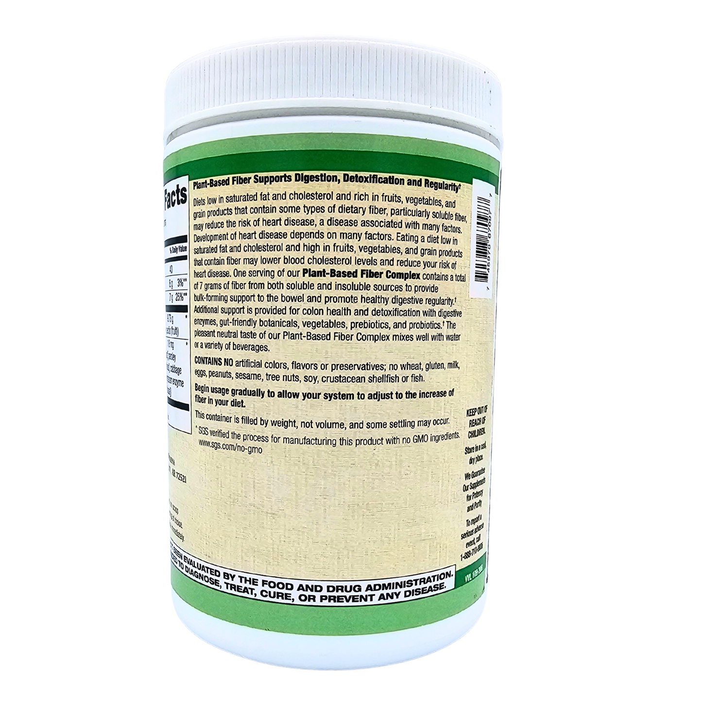 Plant-Based Fiber Complex - with Enzymes, Prebiotics, & Probiotics - 10.5 Oz.