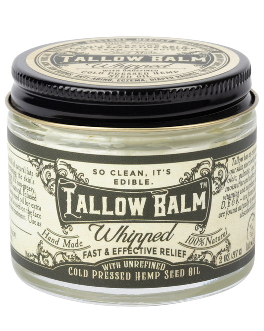 Tallow balm - Whipped with Hemp Seed Oil - 2 Oz.