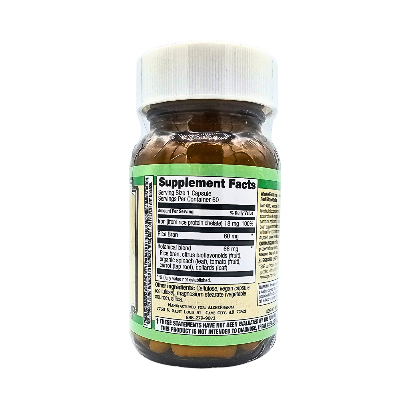 Whole Food Iron Vegan Capsules