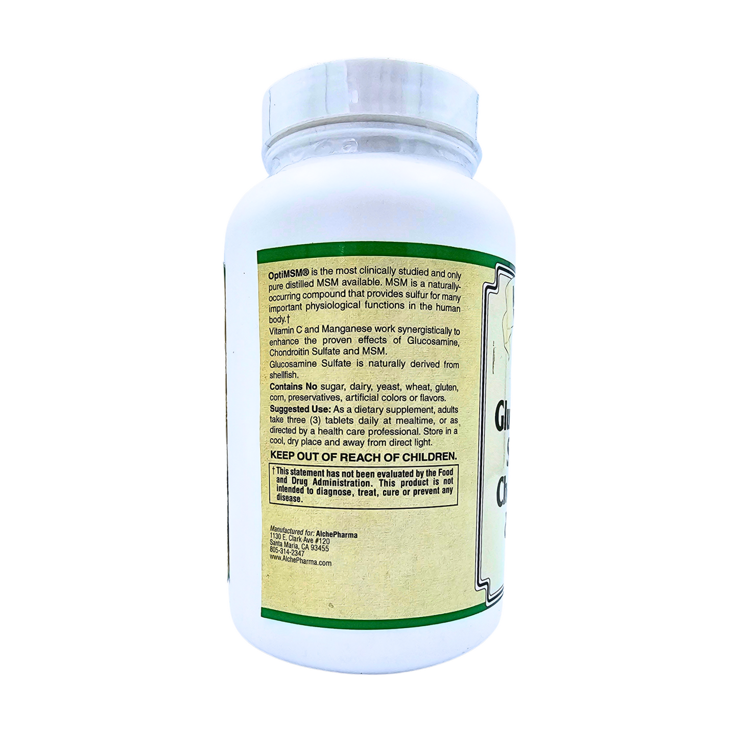 Glucosamine Sulfate, Chondroitin, & MSM Tablets