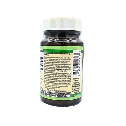 Melatonin 10 mg Vegan Tabs