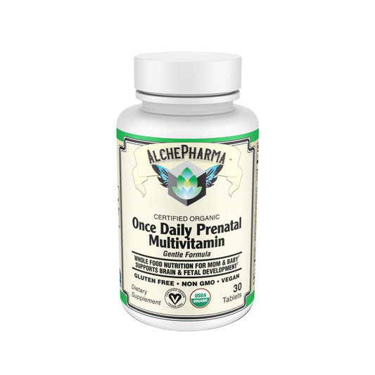 Once Daily Prenatal Multivitamin - Certified Organic, Gentle Formula Tablets