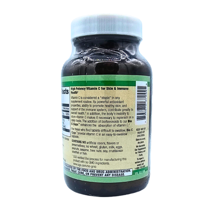 Bio C Caps Vitamin C - with Bioflavonoids - 100 Capsules