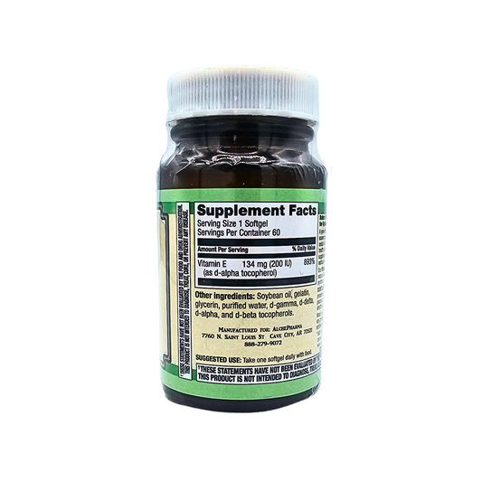 Vit E 200 IU Plus Mixed Tocopherols Softgels