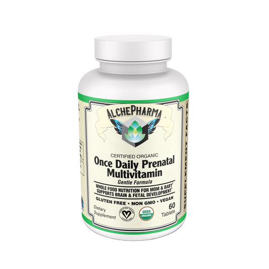 Once Daily Prenatal Multivitamin - Certified Organic, Gentle Formula Tablets