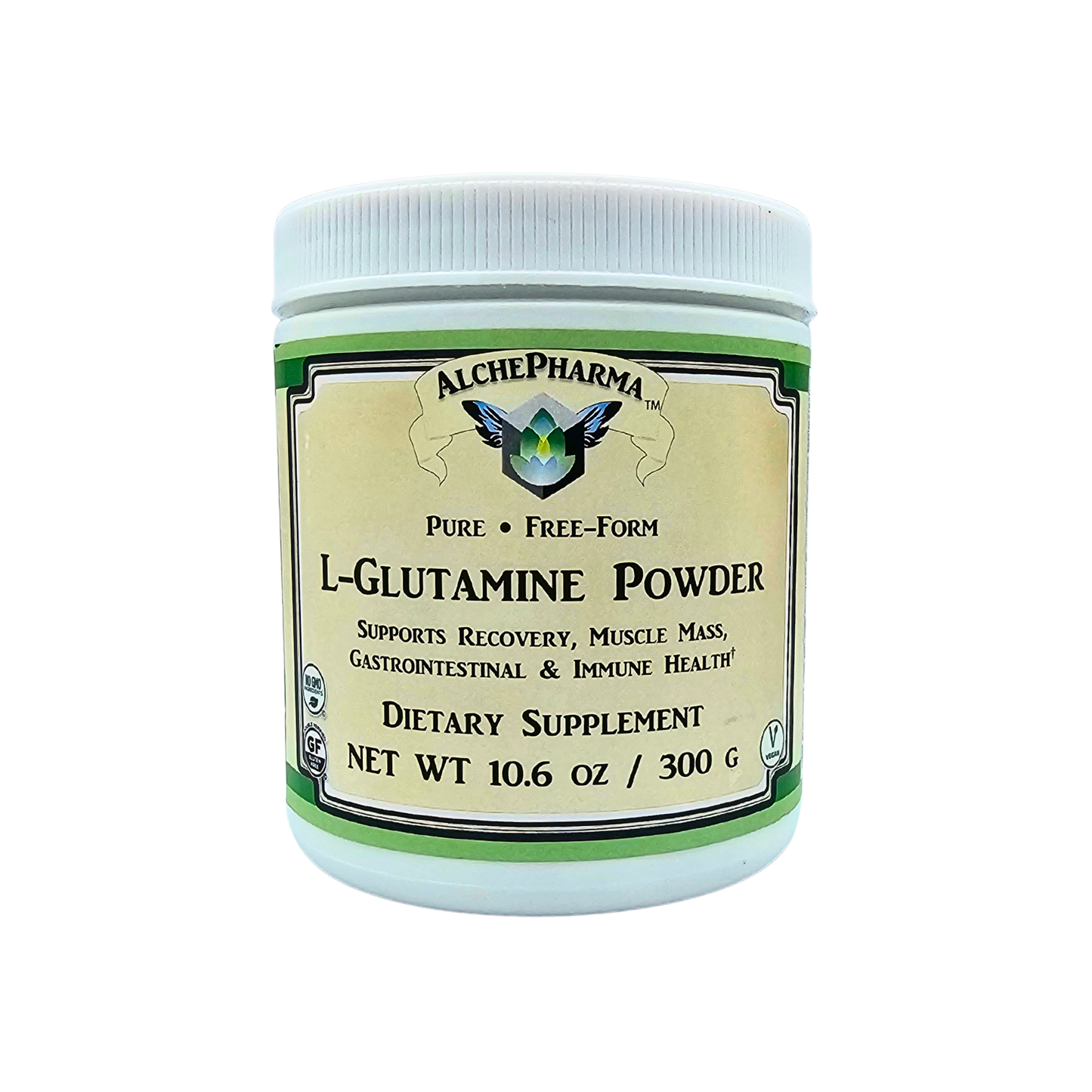 L-Glutamine Powder - Pure, Free-Form - 10.6 Oz.