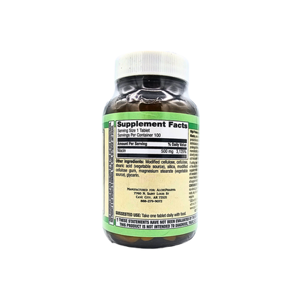 Niacin 500 mg Veg Tabs Slow Release