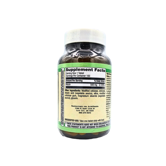 Niacin 500 mg Veg Tabs Slow Release