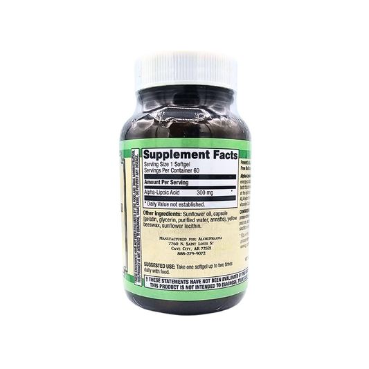 Alpha-Lipoic Acid - 300 Mg - 60 Softgels