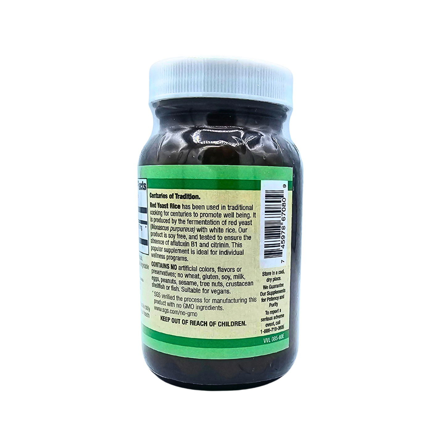 Red Yeast Rice - Soy Free - 60 Capsules