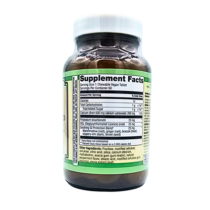 Chewable Antacid Tablets - Natural Peppermint Flavor