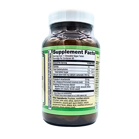 Chewable Antacid Tablets - Natural Peppermint Flavor