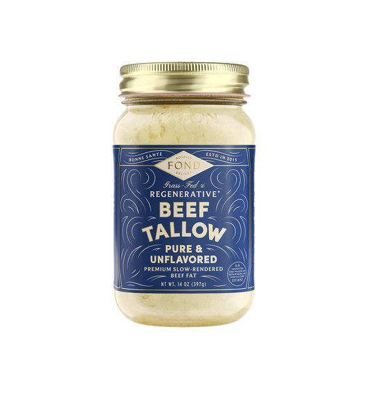 Regenerative Beed Tallow - Pure & Unflavored - 14 Oz.