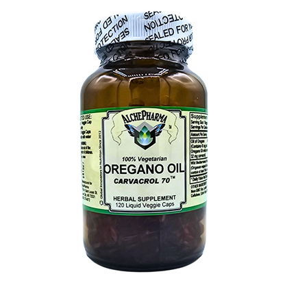 Oregano Oil - 70% Carvacrol - Liquid Filled Veggie Capsules