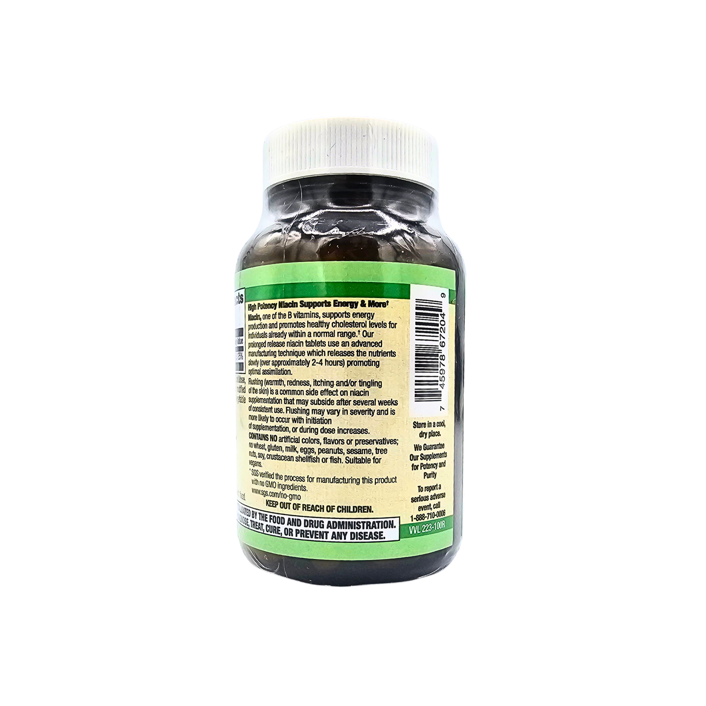 Niacin 500 mg Veg Tabs Slow Release