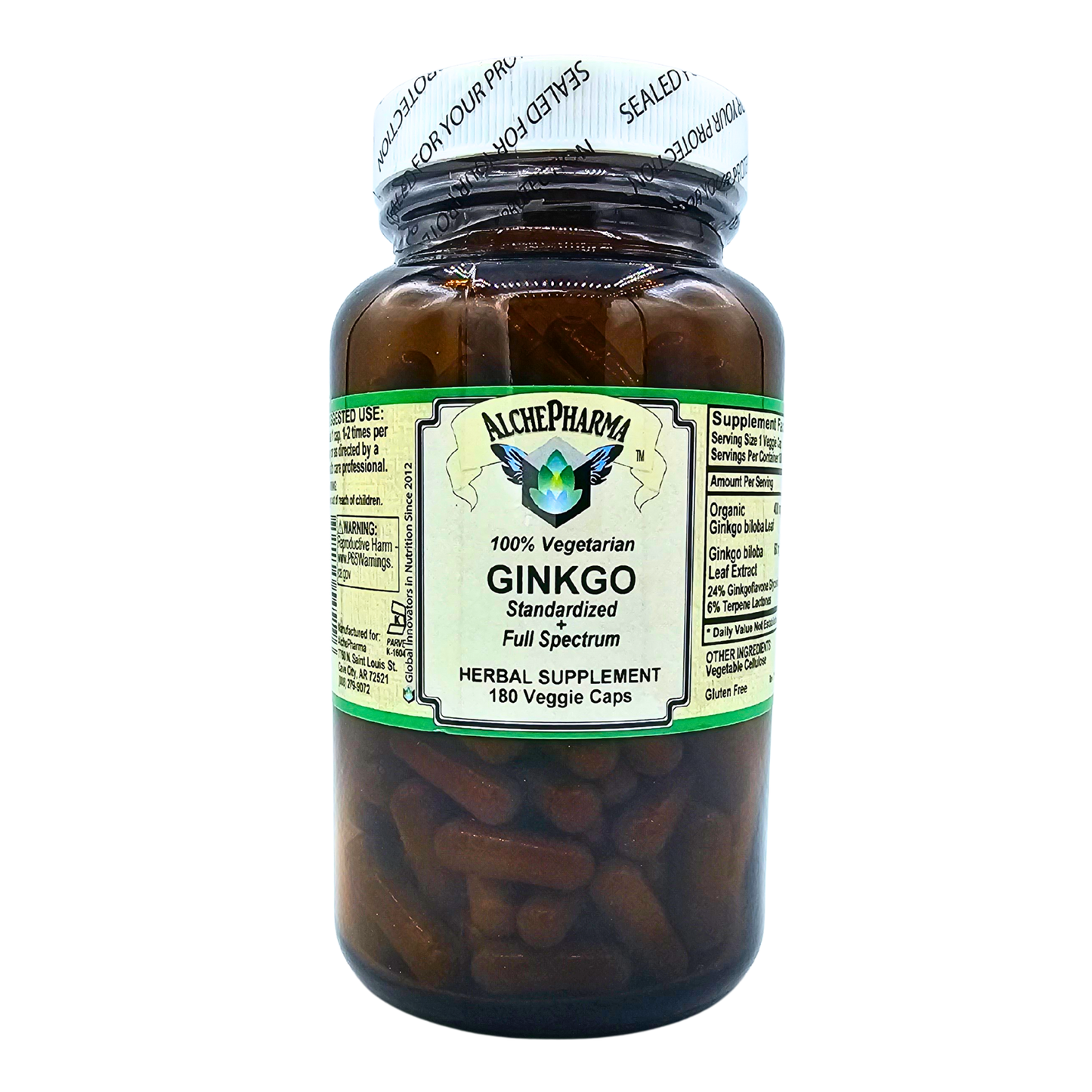 Ginkgo Biloba - Standardized + Full Spectrum Capsules