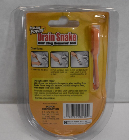 Drain Snake Hair Clog Remover Tool