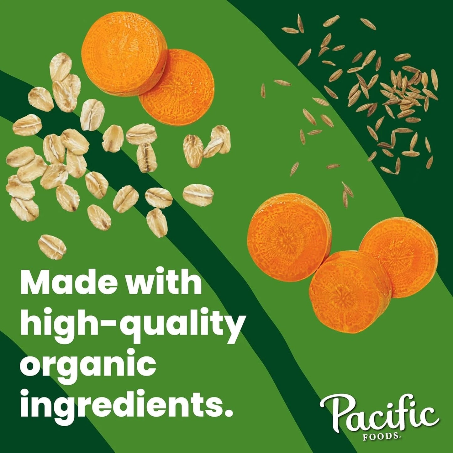 Pacific Foods Organic CUMIN CARROT OAT MILK Soup Plant Based Vegan 32Oz