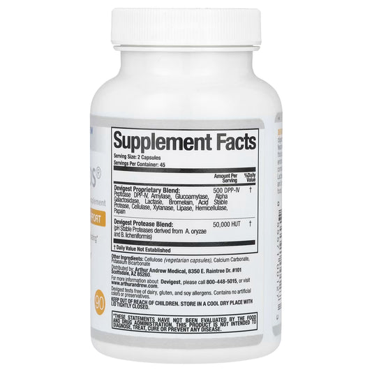 Arthur Andrew Medical Devigest ADS – Advanced Digestive Support, 90 Capsules