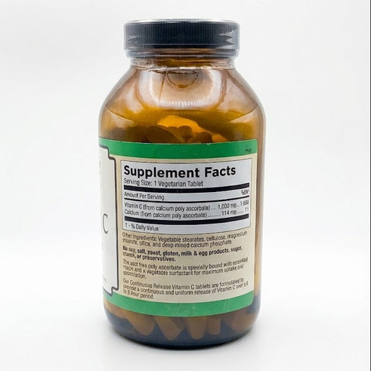 Esterified C 1,000 MG – Acid Free Continuous Release