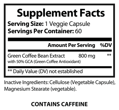 Solikka Green Coffee Bean w/GCA - 800mg